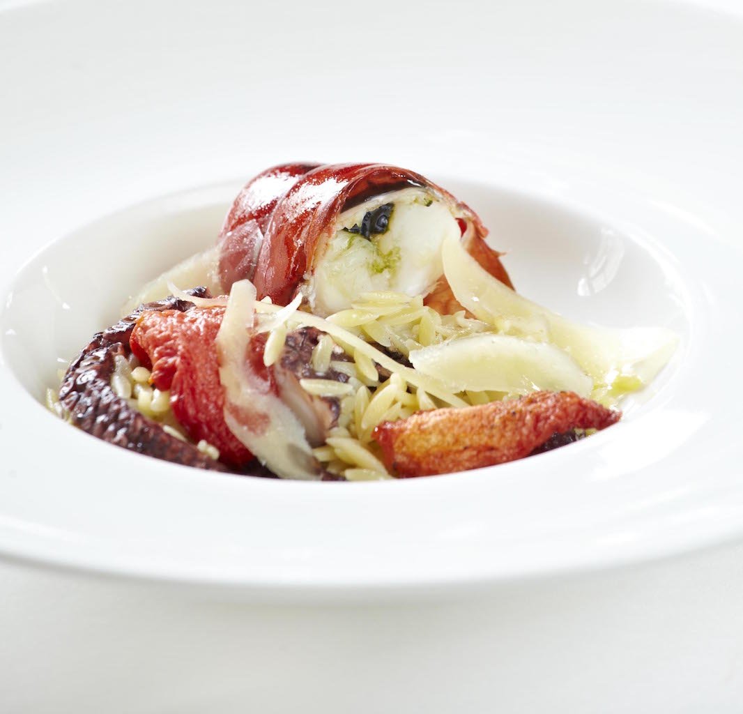 Lobster and Octopus with Orzo pasta 'Giouvetsi' - Wines of Greece